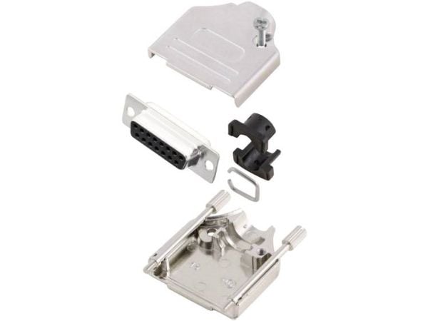 MH Connectors MHDTZK15-DB15S-K D-SUB koblingslistesett 180° Poltal: 15 loddepinne 1 stk