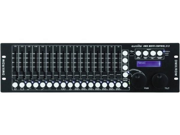Eurolite DMX-kontroller DMX Move Control 512, 32-kanal, 48,30 cm (19"), utforming (70064515)
