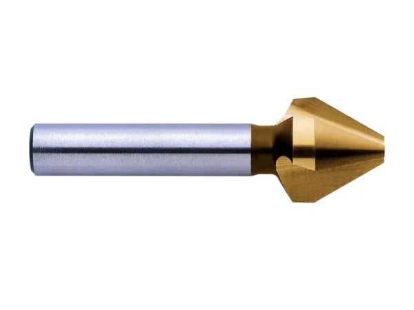 Exact 50753 kjeglesenkingsbor 10 mm HSS TiN sylinderskaft 1 stk