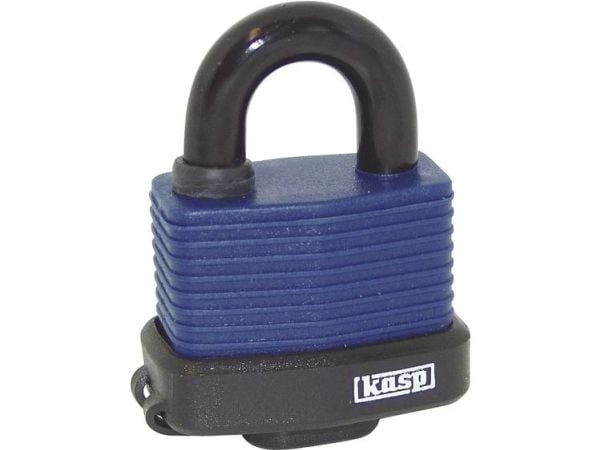 Kasp K13545D hengelås 63 mm ulike blå nøkkellåser