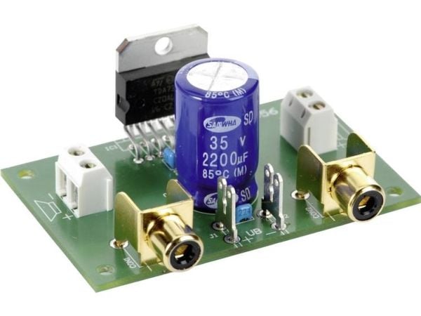 Conrad Components Stereovahvistinsarja 9 V/DC, 12 V/DC, 18 V/DC 35 W 2 Ω