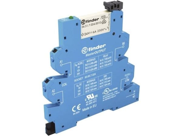 Finder 39.51.8.230.0060, Sininen, 240 V, 50 - 60 Hz