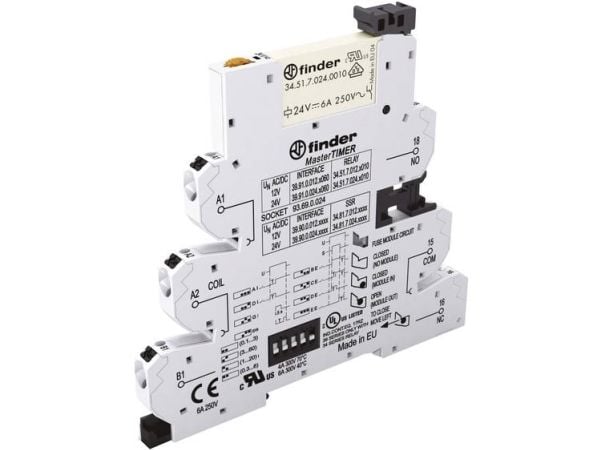 Finder 39.91.0.024.0060, Sininen, 24 V, 50 - 60 Hz