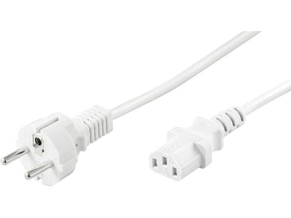 Goobay 96039, 2 m, Virtapistoke tyyppi F, C13 liitin, H05VV-F3G, 250 V