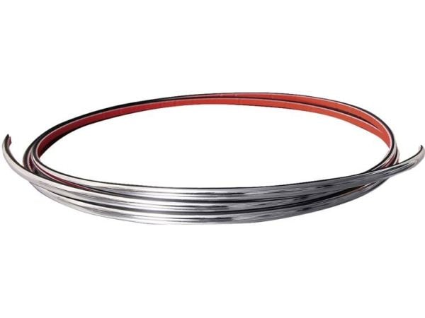 Eufab 30182 bil dekorasjonslist krom (L x B) 2,45 m x 21 mm
