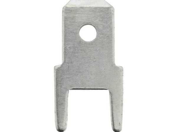 Vogt Verbindungstechnik 382508.28 innstikksstift, stiftbredde 4,8 mm, stifttykkelse 0,8 mm, 180°, uisolert metall 100 stk