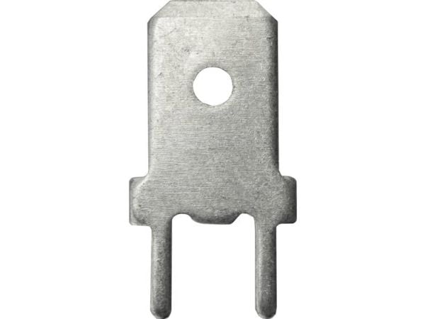 Vogt Verbindungstechnik 3866z.68 Pistokieli Leveys: 6,3 mm 180° Eristämätön metalli 1 kpl