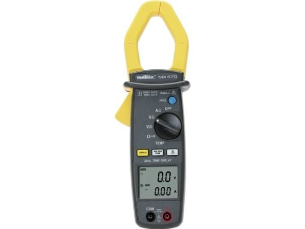 Metrix MX0670 digital kretstang CAT III 1000 V, CAT IV 600 V display (counts) 10000