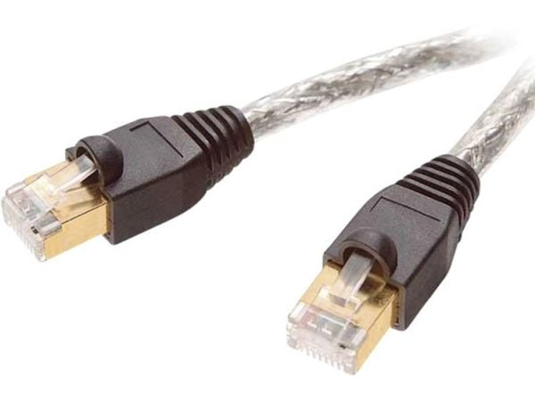 Vivanco CAT 6e network lead, 2.0 m, transparent, 2 m, Valkoinen