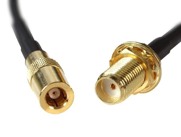 DeLock - Antennekabel - SMA (W) - SMB (B) - 20 cm - RG-174 - Svart (88584)