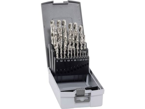 Alpen 102225100 HSS-E metall spiralbor-sett 25 deler kobalt 1 sett