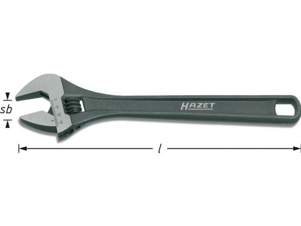 HAZET 279-10, Musta, 25 mm, 25,5 cm, 396 g, 1 kpl