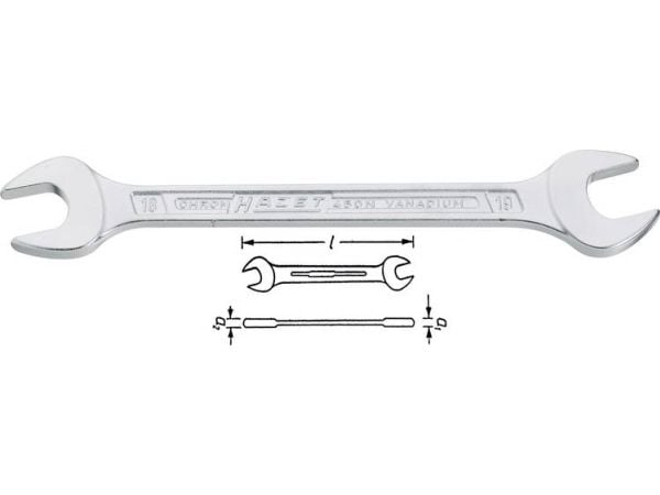 HAZET 450NA-5/8X3/4VKH, Kromvanadiumstål, Kromfarget, 220,9 mm, 138 g, 1 stykker, Tyskland