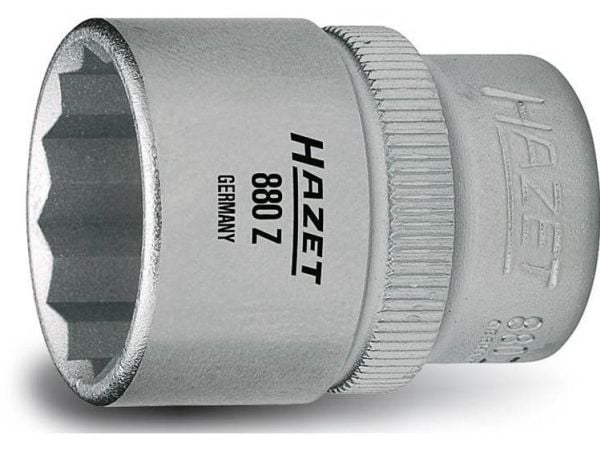 HAZET 880Z-9, 1 stykker, 76,2 / 8 mm (3 / 8"), Kromvanadiumstål, 24 mm, 19 g