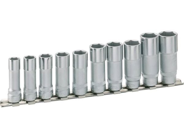 HAZET 880LG/10H, Pistorasiasarja, 3/8", Metrinen, 10 pää(t), 10,19 mm, 24 cm
