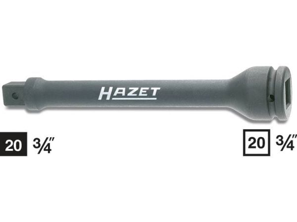 HAZET 1005S-7, Stikforbindelse, Sort, 1 hoved(er), 3/4", metrisk, 20 mm