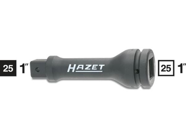 HAZET 1105S-7, Kraftpipe, Sort, 1 hoder, 1", Metrisk/imperisk, 25 mm