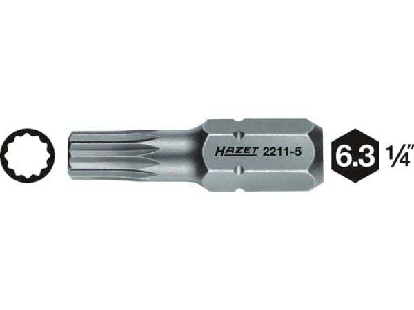 HAZET 2211-4, 1 kpl, Kuusikolmio, 41 mm, Saksa