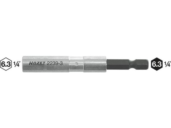 HAZET 2239-3, 1 stykker, Hex (metrisk), 6 mm, 7,5 cm, 33 g