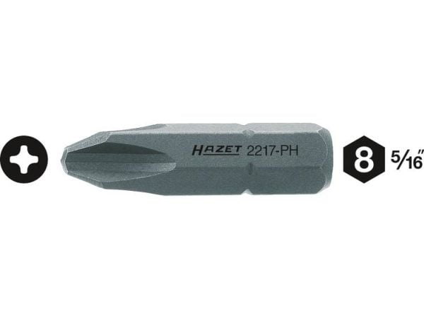 Hazet 2217-PH4 kryssformet bit PH 4 kvalitetstål C 8 1 stk