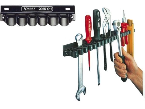 HAZET 2025X-1, Skrutrekkerholder, Skrutrekker, Sort, 150 mm, 40 g
