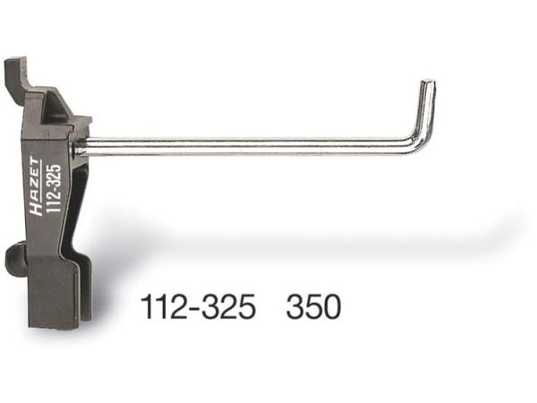 HAZET 112-350, Krokverktøyholder, Sort, Rustfritt stål