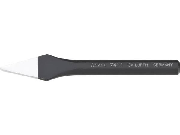 HAZET 741-1, Kaldmeisel, Flat meisel, Metall, 12,5 cm, 4 mm, 68 g