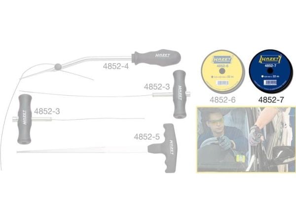 HAZET 4852-7, Kobber, 0,8 mm, 22 m, Tyskland, 90 g