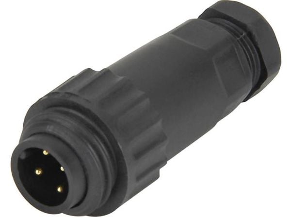 Weipu 814081 rundstiftkontakt, rette poler: 3 + PE serie (rundstiftforbindelse): WA 1 stk