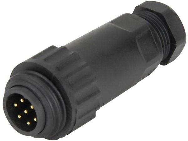 Weipu 814086 Rund kontakt Kontakt, rak Serie (rund kontakt): WA Totalt antal poler: 6 + PE 1 st