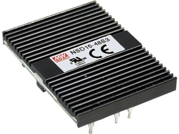 MEAN WELL NSD15-12D5, 12 V, 15 W, 5 V, RoHS, 38,1 mm, 50,8 mm