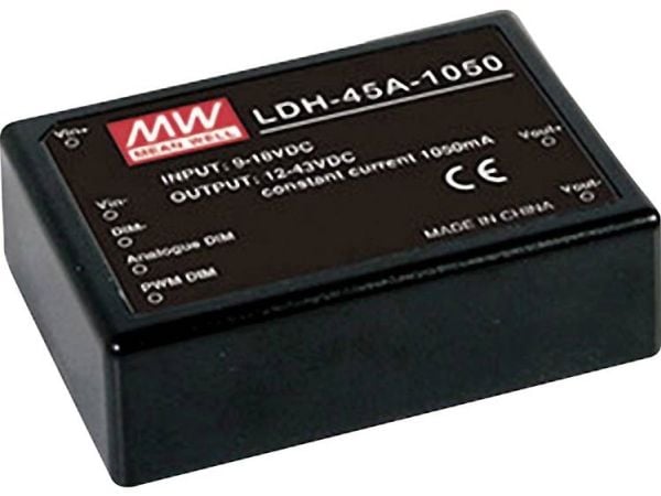 MEAN WELL LDH-45B-500W, 45 W, 18 - 32 V, 0,5 A, 86 V, 53 mm, 75 mm