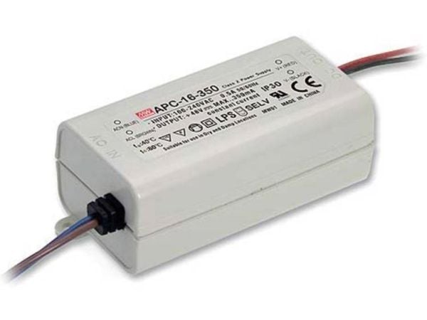 MEAN WELL APC-16-700, Hvit, 90 - 264 V, 47 - 63 Hz, 40 mm, 29 mm, 77 mm
