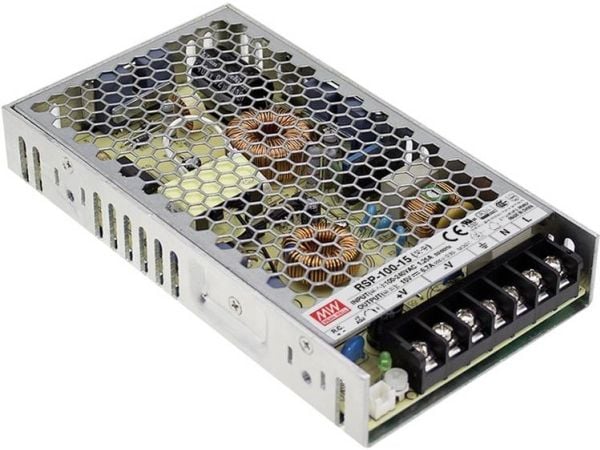 MEAN WELL RSP-100-5, 100 W, 85 - 264 V, 47 - 63 Hz, Aktiv, 16 ms, 86%