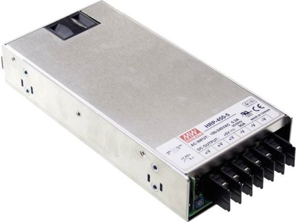 MEAN WELL HRP-450-24, 451,2 W, 85 - 264 V, 47 - 63 Hz, 2.4 - 5 A, Aktiv, 16 ms