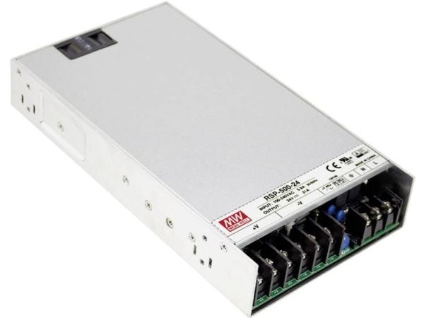 MEAN WELL RSP-500, 500 W, 85 - 264 V, Aktiv, 41,7 A, 1U, Sølv