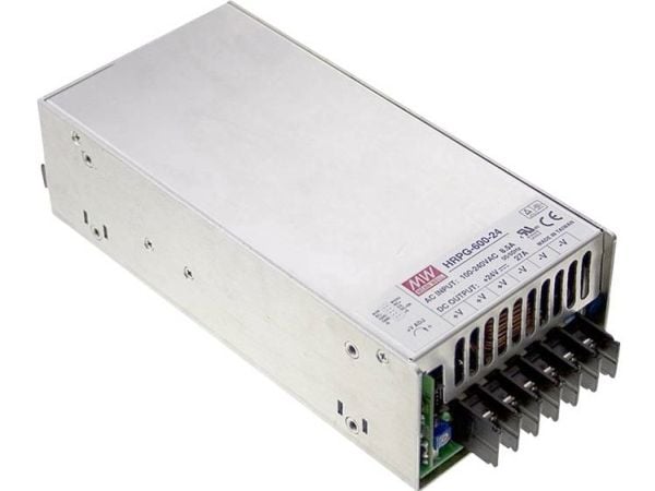 MEAN WELL HRPG-600-48, 624 W, 85 - 264 V, 47 - 63 Hz, 3.6 - 7.6 A, Aktiv, 16 ms
