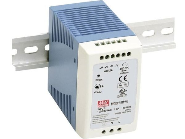 MEAN WELL MDR-100-48, 55 mm, 100 mm, 90 mm, 430 g