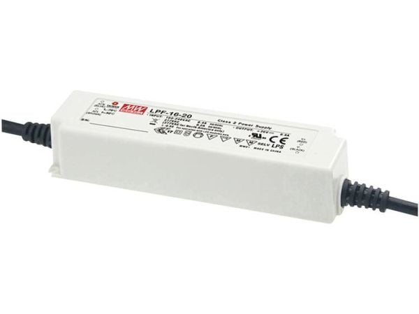 MEAN WELL LPF-16D-24, 16,08 W, IP30, 50000 timer, Taiwan, 90 - 305 V, 47 / 63 Hz