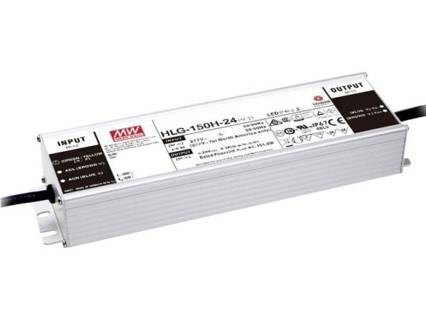MEAN WELL HLG-150H-36A, 150 W, IP20, 90 - 305 V, 36 V, 68 mm, 220 mm