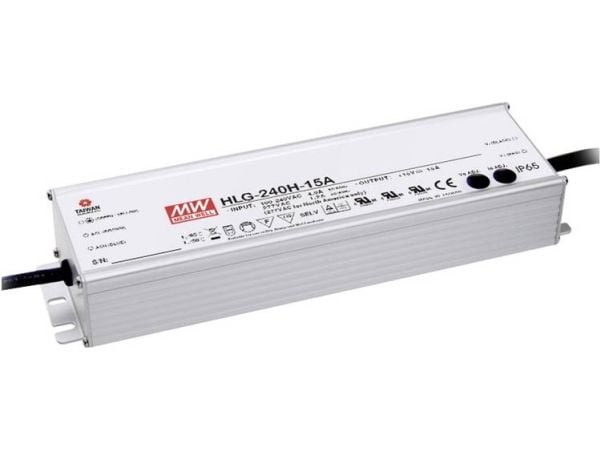 MEAN WELL HLG-240H-54A, 240 W, IP20, 90 - 305 V, 54 V, 68 mm, 244,2 mm