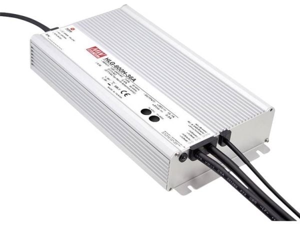 MEAN WELL HLG-600H-12A, 600 W, IP65, 90 - 305 V, 12 A, 40 V, 144 mm
