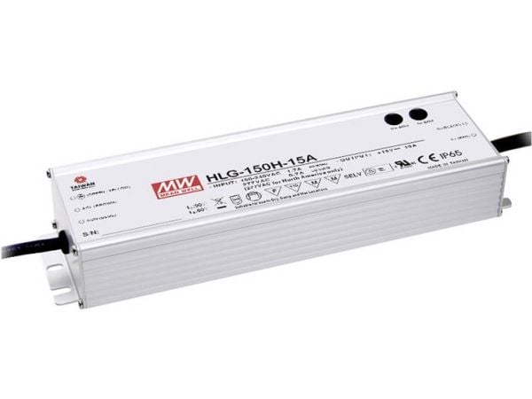 MEAN WELL HLG-150H-24, 150 W, IP20, 90 - 305 V, 24 V, 68 mm, 220 mm