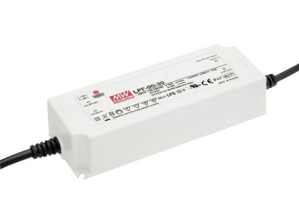 MEAN WELL LPF-90-48, 90 W, IP20, 90 - 305 V, 48 V, 61 mm, 161 mm