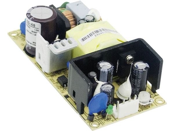 MEAN WELL EPS-65-5, 90 - 264 V, 65 W, 5 V, 11 A, RoHS, 50,8 mm