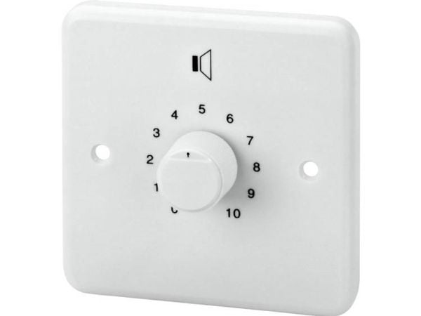 Monacor ATT-2100/WS, Rotasjonsvolumkontroll, Hvit, 100 W, 85 x 71 x 85 mm, 210 g