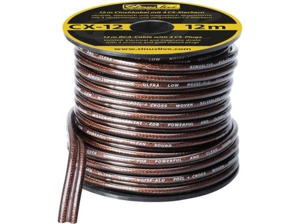 Sinuslive CX-12 phono-kabel 12,00 m [1x åpen ende - 1x åpen ende]