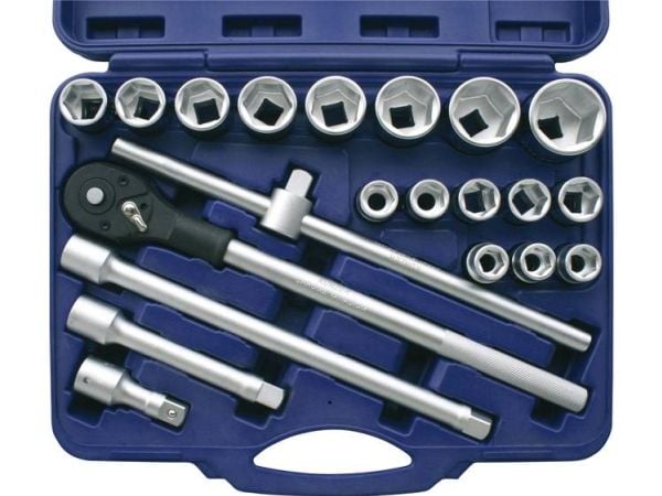 Kunzer topplingsats metrisk 3/4 (20 mm), 21 delar 73421