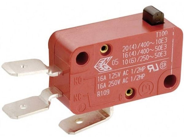 Marquardt mikrokontakti 01004.1001-01 250 V/AC 8 A 1 x On/(On) painikkeen pää 1 kpl
