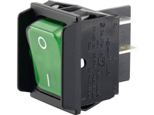 Marquardt 1835.3608 Vaihtokytkin 01835.3608-00 250 V/AC 16 A 2 x Off/On IP40 Napsautus 1 kpl